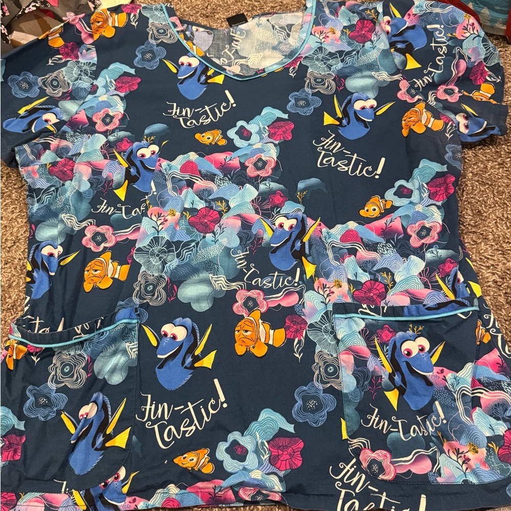 🥝Disney Finding Dory Women's Short Sleeve Tee - Blue